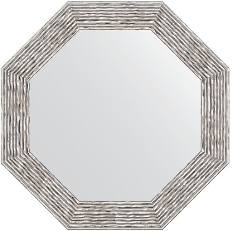 Зеркало Evoform Octagon 71х71 BY 7359 в багетной раме - Волна хром 90