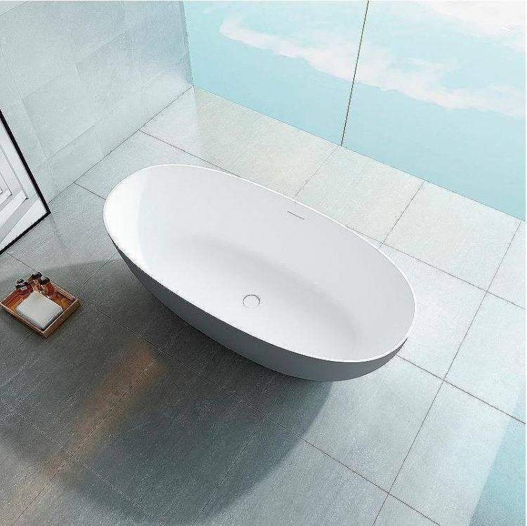 Ванна из искусственного камня Vincea 170x75 VBT-6S01MG Серая Белая матовая без гидромассажа Ванна из искусственного камня Vincea 170x75 VBT-6S01MG Серая Белая матовая без гидромассажа