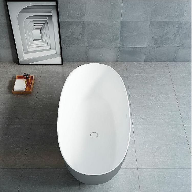 Ванна из искусственного камня Vincea 170x75 VBT-6S01MG Серая Белая матовая без гидромассажа Ванна из искусственного камня Vincea 170x75 VBT-6S01MG Серая Белая матовая без гидромассажа