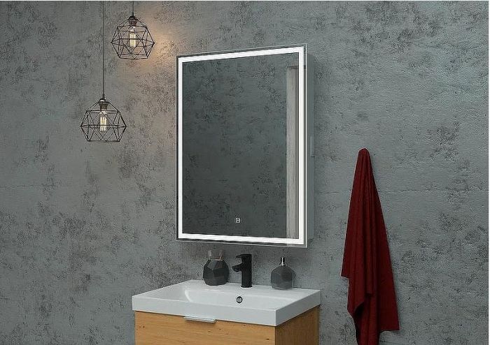 Зеркальный шкаф Континент Allure LED 60 L МВК004 с подсветкой Белый