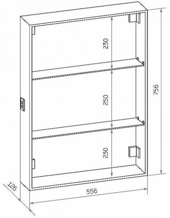 Зеркальный шкаф Континент Allure LED 60 L МВК004 с подсветкой Белый