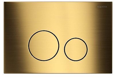 Клавиша смыва Aquatek KDI-0000038 цвет Титановое золото матовое
