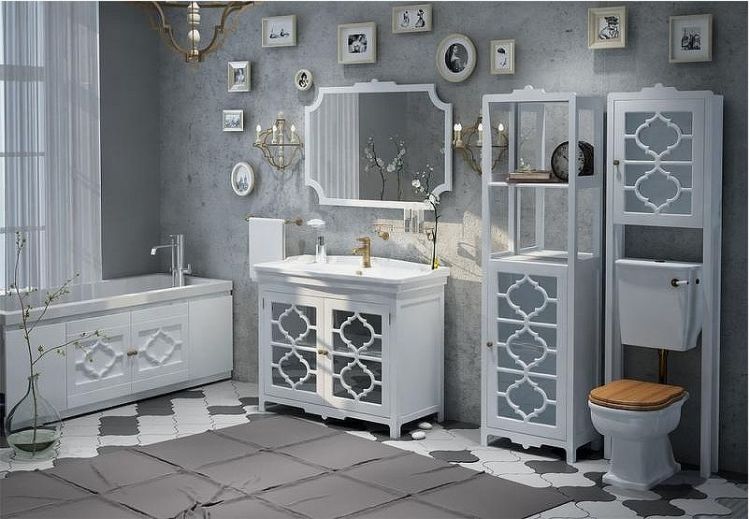 Тумба под раковину Corozo Манойр 105 SD-00000357 Белая