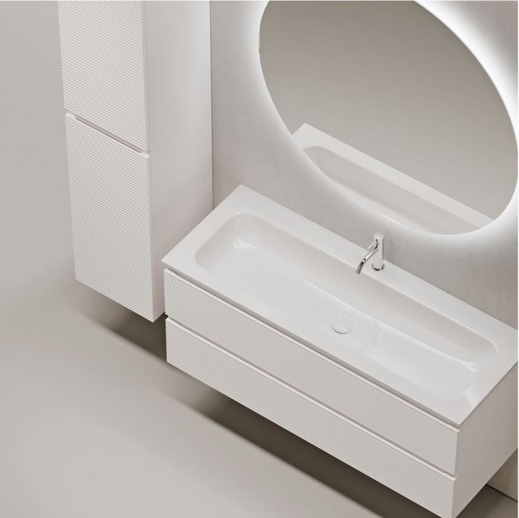 Тумба подвесная SANCOS под раковину Folk, Bianco 1195х445х500, FL120W