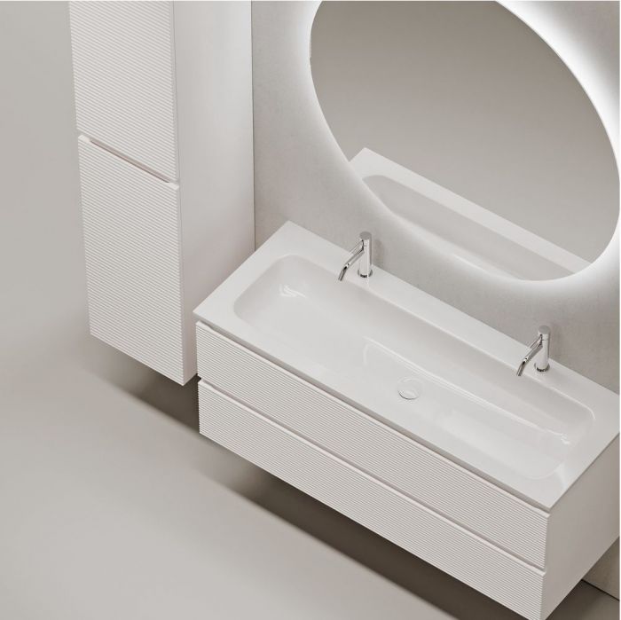 Тумба подвесная SANCOS под раковину Folk, Bianco 1195х445х500, FL120W