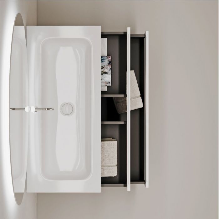 Тумба подвесная SANCOS под раковину Folk, Bianco 1195х445х500, FL120W