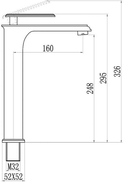 Смеситель для раковины Savol S-600101TG цвет Хром