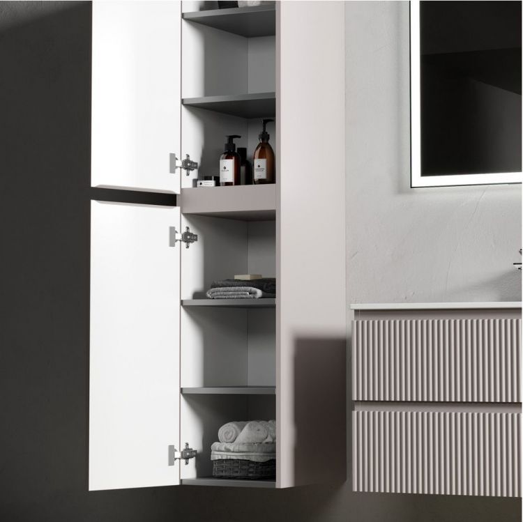 Шкаф-пенал SANCOS Snob R подвесной, Doha Soft 350х350х1650, PSNR35SM