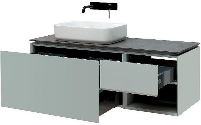 Тумба под раковину Allen Brau Infinity 120 L 1.21006.PWM подвесная Папирус матовый
