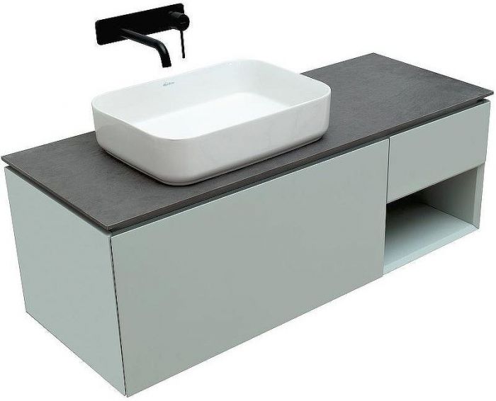 Тумба под раковину Allen Brau Infinity 120 L 1.21006.PWM подвесная Папирус матовый