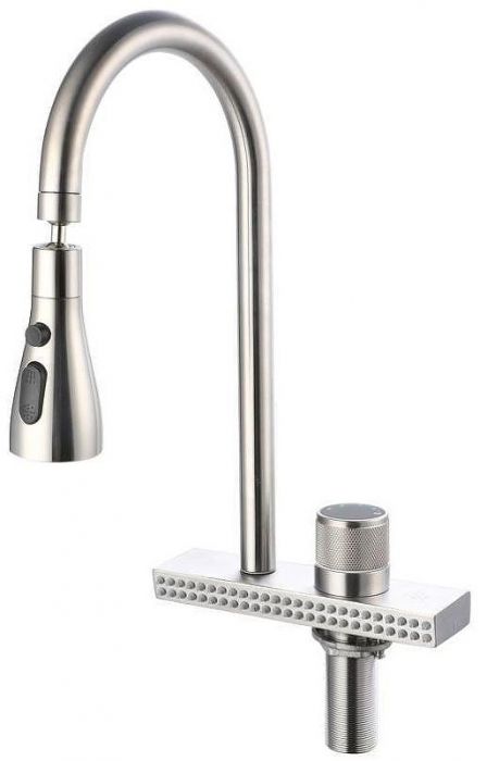 Смеситель для кухни Ростовская Мануфактура Сантехники SUS130-017F-2 Нержавеющая сталь