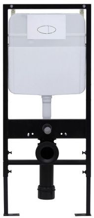 Инсталляция Logan Oval 299422 для унитаза с клавишей смыва цвет Белый