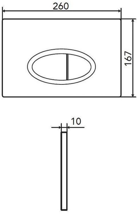 Инсталляция Logan Oval 299422 для унитаза с клавишей смыва цвет Белый