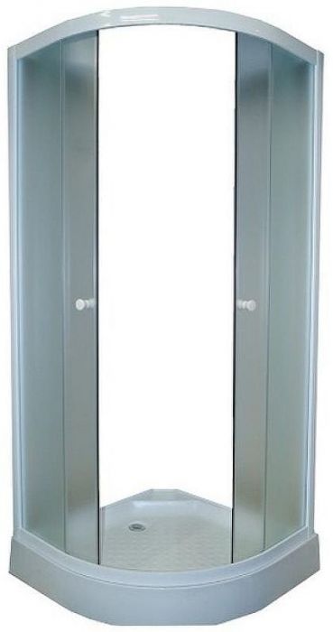 Душевой уголок Parly 90x90 ZF91 профиль Белый стекло матовое