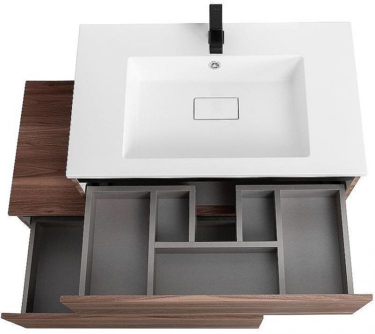 Тумба Cezares Slider 80 SLIDER-800-1C-PI-NA-P Орех дымчатый