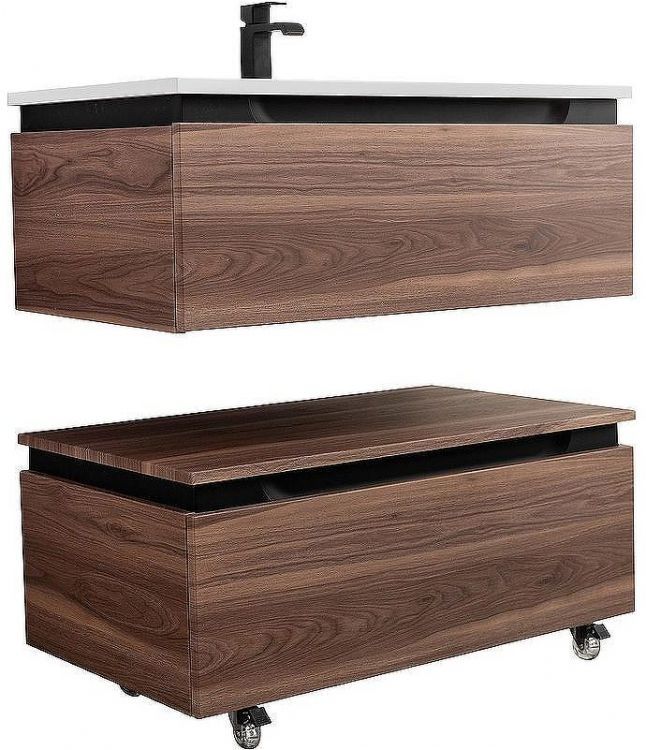 Тумба Cezares Slider 80 SLIDER-800-1C-PI-NA-P Орех дымчатый