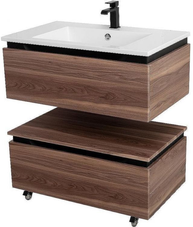 Тумба Cezares Slider 80 SLIDER-800-1C-PI-NA-P Орех дымчатый