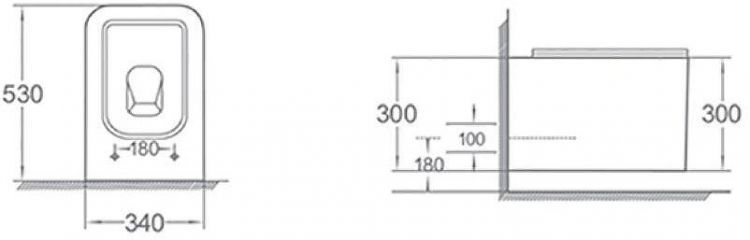Унитаз Boheme Mane 970-SET-MW подвесной Белый матовый с сиденьем Микролифт
