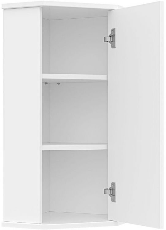 Подвесной шкаф Misty Лилия 34 Э-Лил08034-011бф угловой Белый Подвесной шкаф Misty Лилия 34 Э-Лил08034-011бф угловой Белый