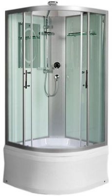 Душевая кабина WeltWasser WW500 Halle 1001 100x100 10000003240 профиль Хром стекло прозрачное