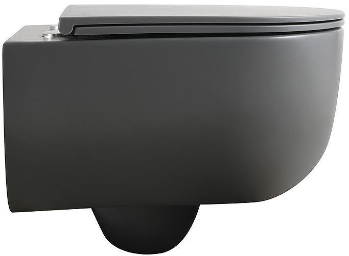 Унитаз Veconi Rino VRI-49TGR подвесной цвет Серый матовый с сиденьем Микролифт