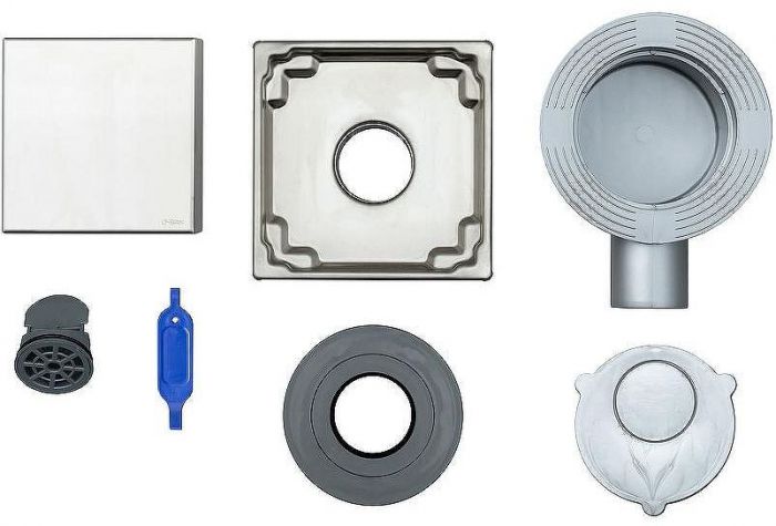 Душевой трап Logan L004-150 306894 с решеткой Нержавеющая сталь / под плитку