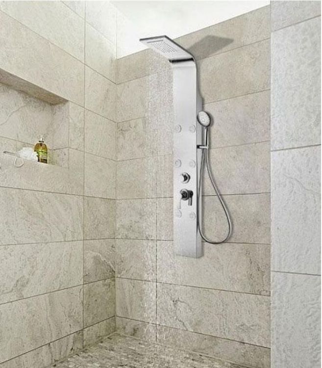 Душевая панель Aquanet Galaxy Matt 209998 Хром матовый