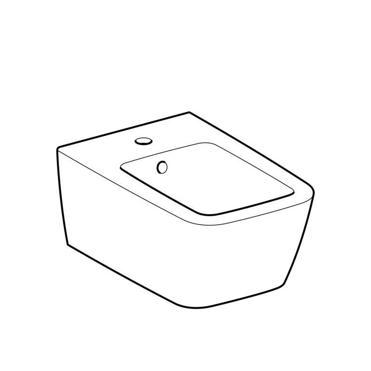 Биде подвесное Geberit it!, 231910000