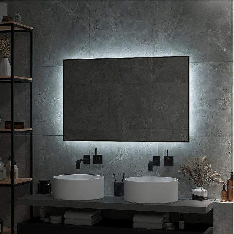 Зеркало Континент Amer 1000х700 ЗЛП1523 с подсветкой с бесконтактным выключателем