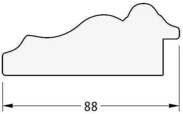 Зеркало Evoform Exclusive-G 171х96 BY 4404 с гравировкой в багетной раме - Римское золото 88