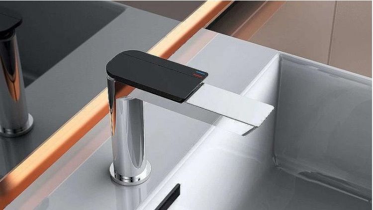 Смеситель для раковины Boch Mann Como CB XL BM9631 Хром Черный матовый