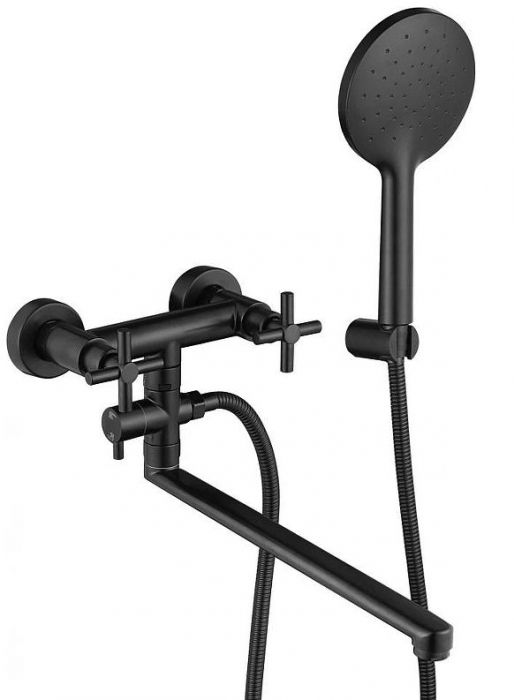 Смеситель для ванны Fmark FS8424H универсальный цвет Черный