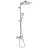 Hansgrohe Crometta E 240 SHP Душевая система 102см, с верхним душем 240х240мм., ручным дешем и однорычажным семесителем, цвет: хром  ЦЕНА по АКЦИИ