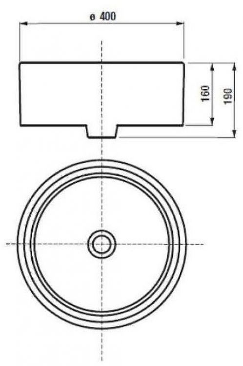 Раковина-чаша Roca Mila 40 32700C000 Белая
