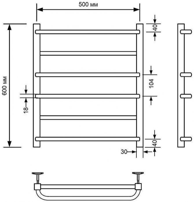 Водяной полотенцесушитель Comfysan Puro-K W-6 60x50 013134 Белый матовый