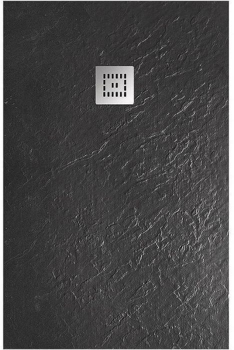 Душевой поддон из искусственного камня BelBagno Uno 120x80 TRAY-MR-UNO-AH-120/80-35-NERO-CR Черный матовый