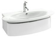 Тумба подвесная Presquile, цвет белый бриллиант, лак, 85 см, [EB1100-G1C]