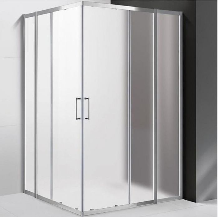 Душевой уголок Cezares Molveno AH-22 120х110 MOLVENO-AH-22-120/110-P-Cr профиль Хром стекло рифленое