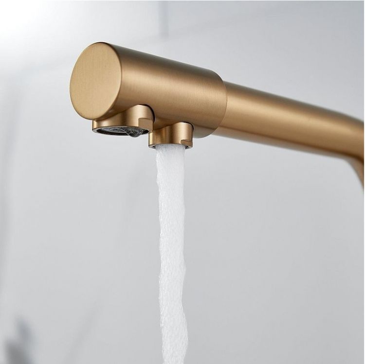 Смеситель для кухни Shevanik S328G цвет Золотой сатин Смеситель для кухни Shevanik S328G цвет Золотой сатин