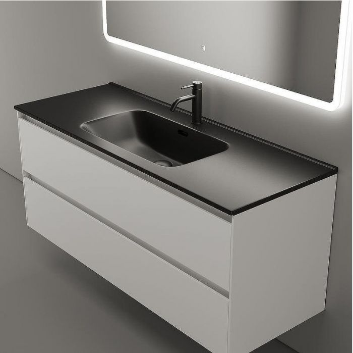 Тумба под раковину Sancos Cento 120 CN120-1W подвесная Белый глянец