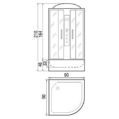 Душевая кабина River Dunay 90/46 МТ Душевая кабина River Dunay 90/46 МТ