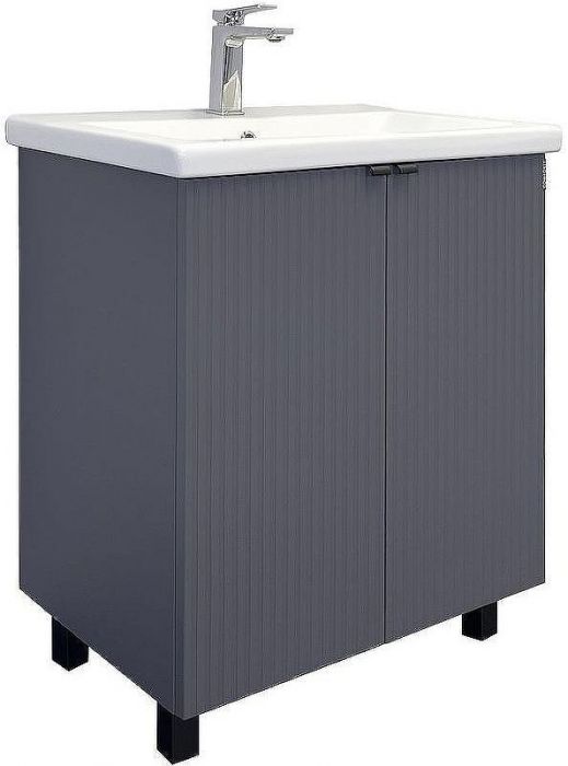 Тумба с раковиной Comforty Лима 70 00-00013686 Антрацит