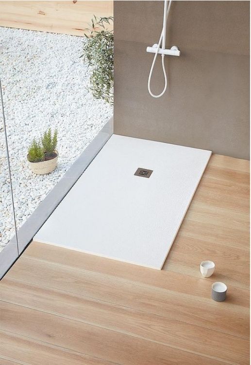 Душевой поддон из искусственного камня Stpool Lite 80х80 1237476 White Matt