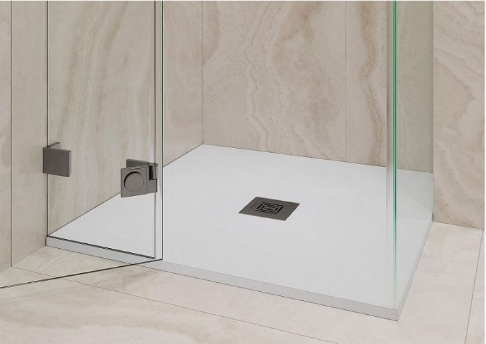 Душевой поддон из искусственного камня Stpool Lite 80х80 1237476 White Matt