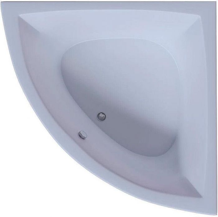 Акриловая ванна Aquatek Юпитер 150х150 UPT150-0000026 без гидромассажа с фронтальной панелью с каркасом (вклеенный) со слив-переливом