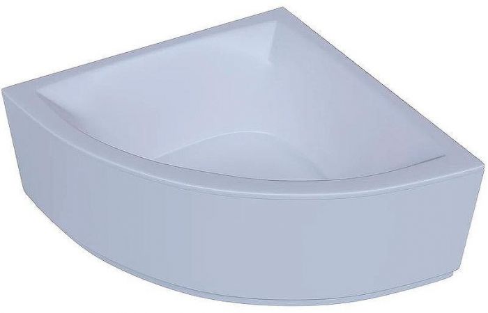 Акриловая ванна Aquatek Юпитер 150х150 UPT150-0000026 без гидромассажа с фронтальной панелью с каркасом (вклеенный) со слив-переливом