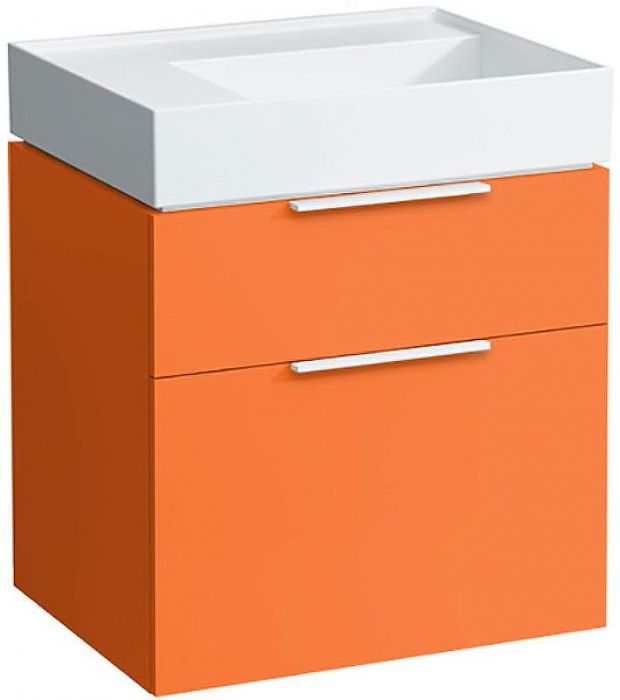 Тумба под раковину Laufen Kartell 60 4.0756.2.033.635.1 подвесная Оранжевая глянцевая