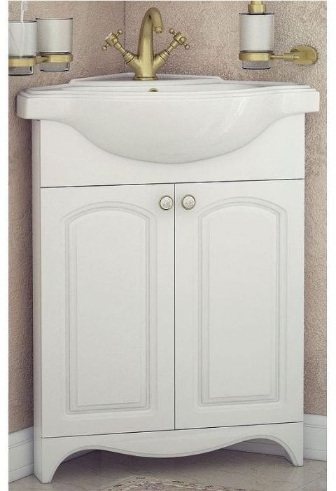 Тумба под раковину Corozo Классика 65 SD-00000316 угловая Белая