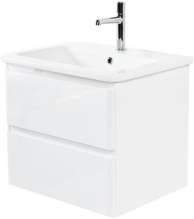 Тумба под раковину BelBagno 60 ALBANO-CER-600-2C-SO-BL подвесная Bianco Lucido
