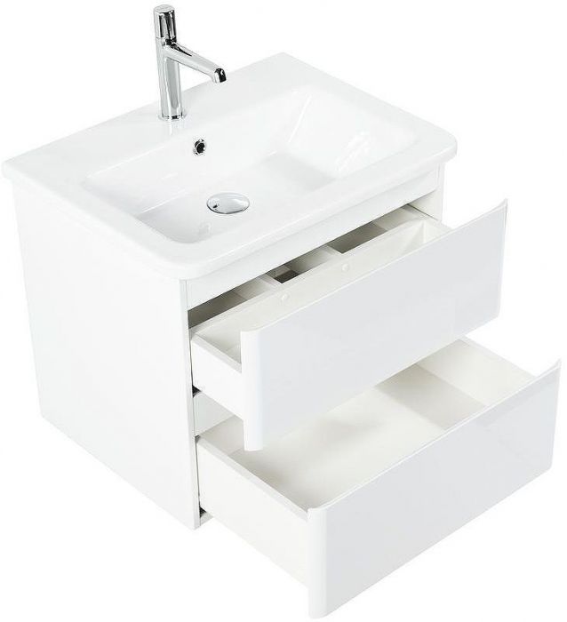 Тумба под раковину BelBagno 60 ALBANO-CER-600-2C-SO-BL подвесная Bianco Lucido